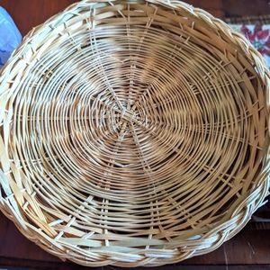 Wicker Rattan decorative plates or picnic base plates